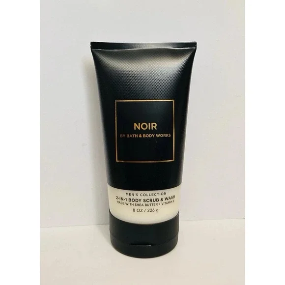 Bath & Body Works Men's Noir 2-in-1 Body Scrub & Wash | Exfoliating Cleanser New - Picture 2 of 2